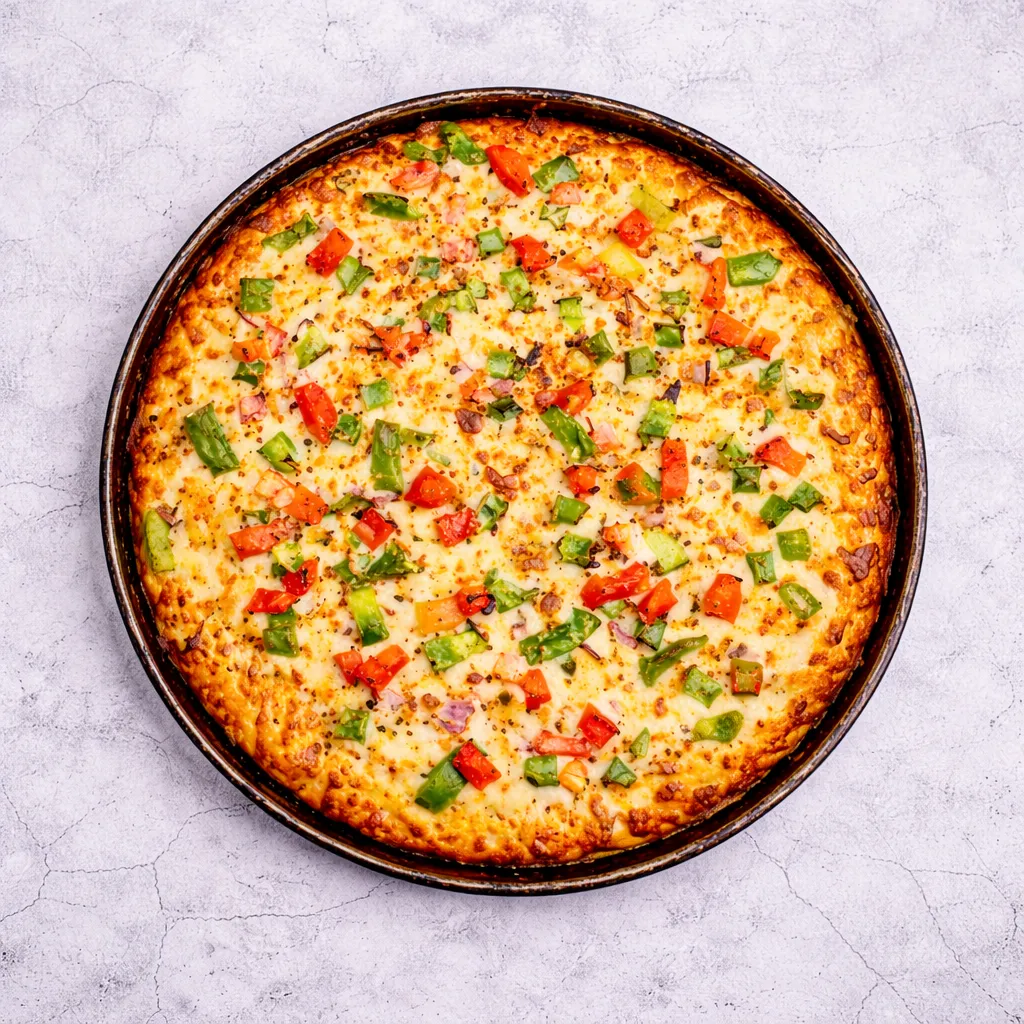 Fresh Vegetable Pizza at V Trail Pizza in Clareview, Edmonton, AB